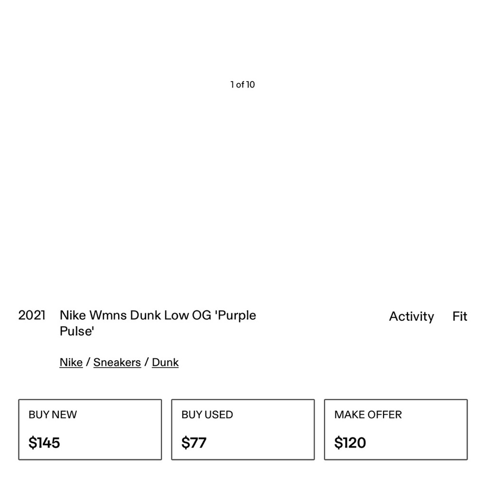 Nike Wmns Dunk Low OG ‘Purple Pulse’ - Picture 9 of 9